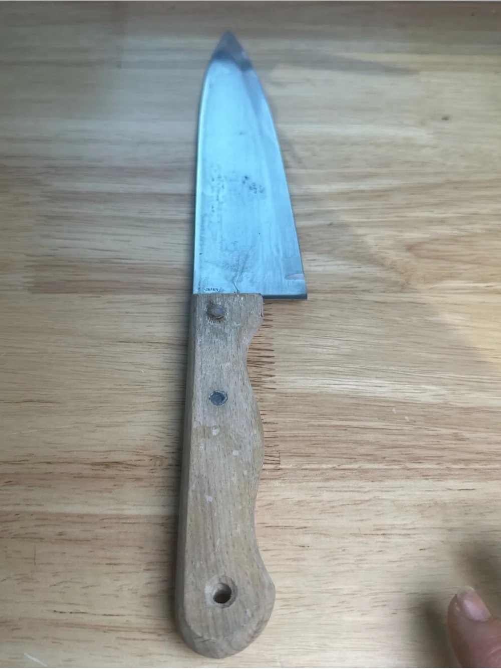 Vintage chef’s collection, stainless steel Japan cook knife 13”